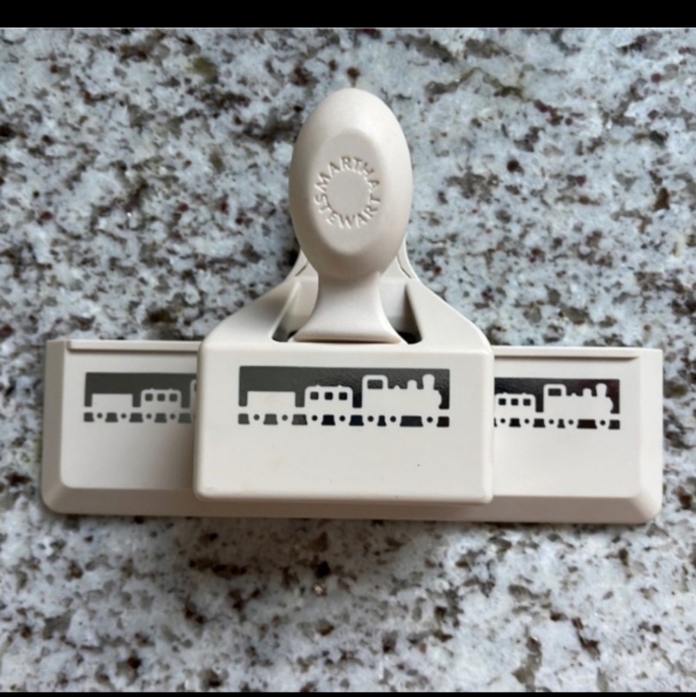 Martha Stewart Crafts Paper Edge Punch Train Sharp!